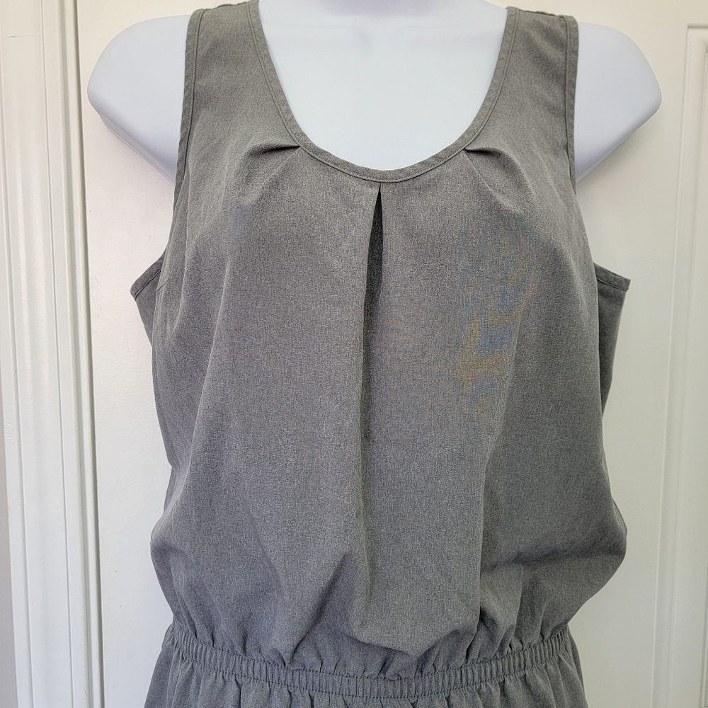 The North Face Dress Gray Stretchy Sleeveless Elastic Waist Pockets Travel 6 - Picture 2 of 13